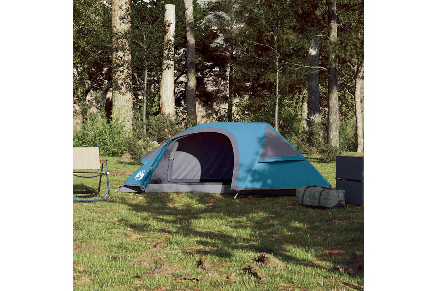 Vidaxl Camping Tent Dome 1-person Blue Waterproof-3