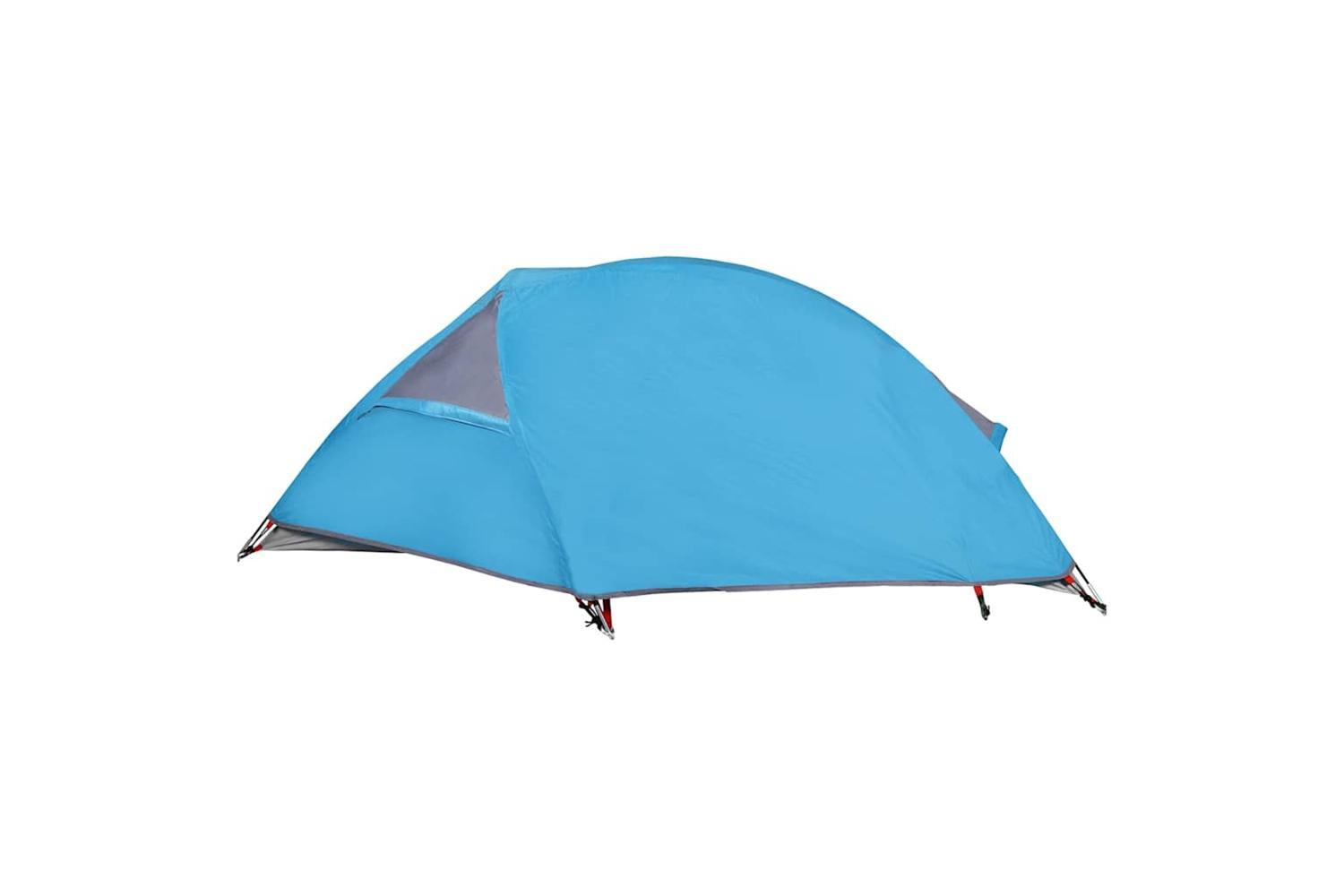 Vidaxl Camping Tent Dome 1-person Blue Waterproof-9