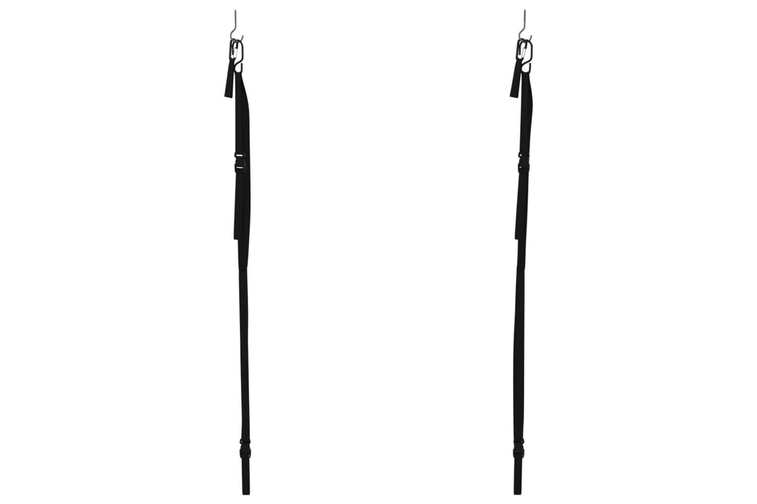 Vidaxl Double Kayak Storage Straps With Paddle Clips 50 Kg-4