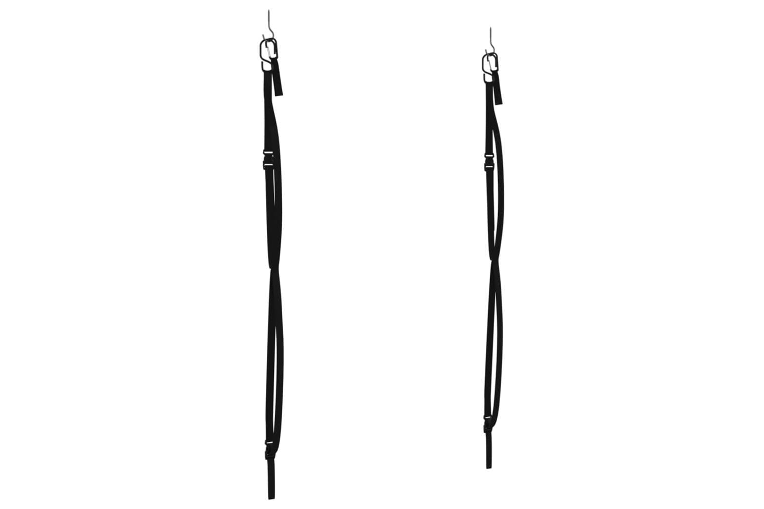 Vidaxl Double Kayak Storage Straps With Paddle Clips 50 Kg-6