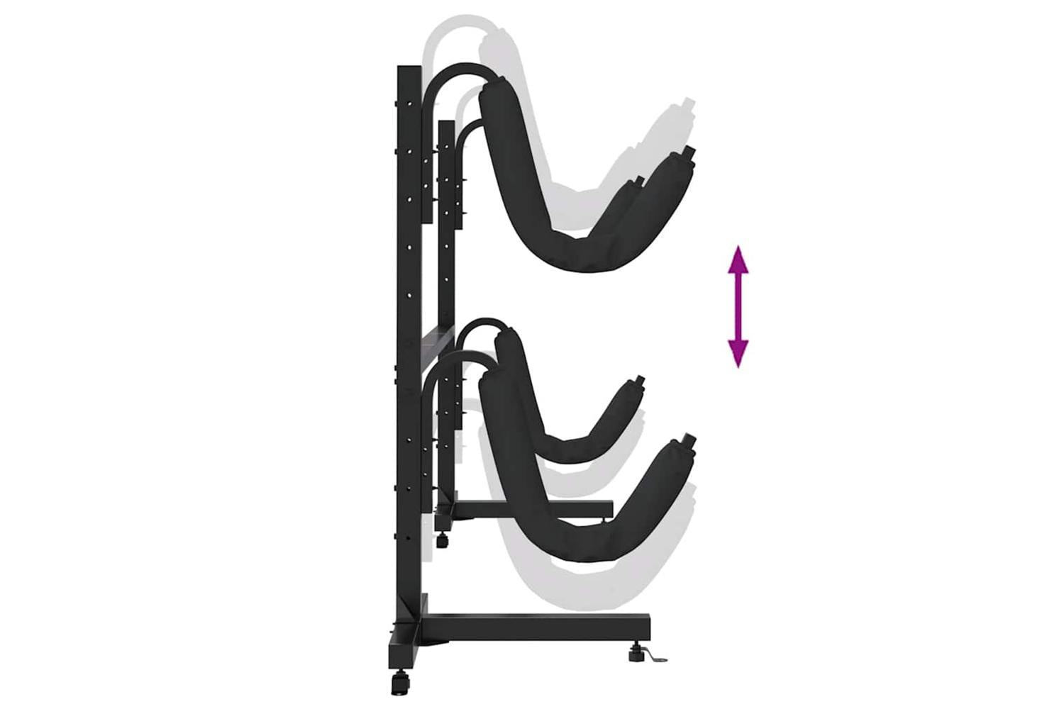 Vidaxl Kayak Storage Rack For 2 KayakÃ¢Â 250x57x127.5 CmÃ¢Â steel-7