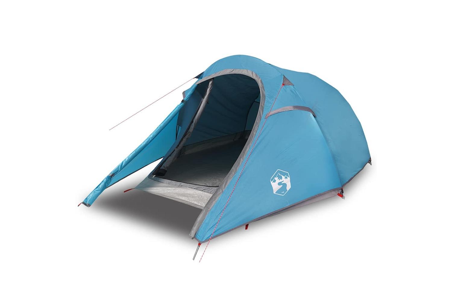 Vidaxl Camping Tent Tunnel 2-person Blue Waterproof-4