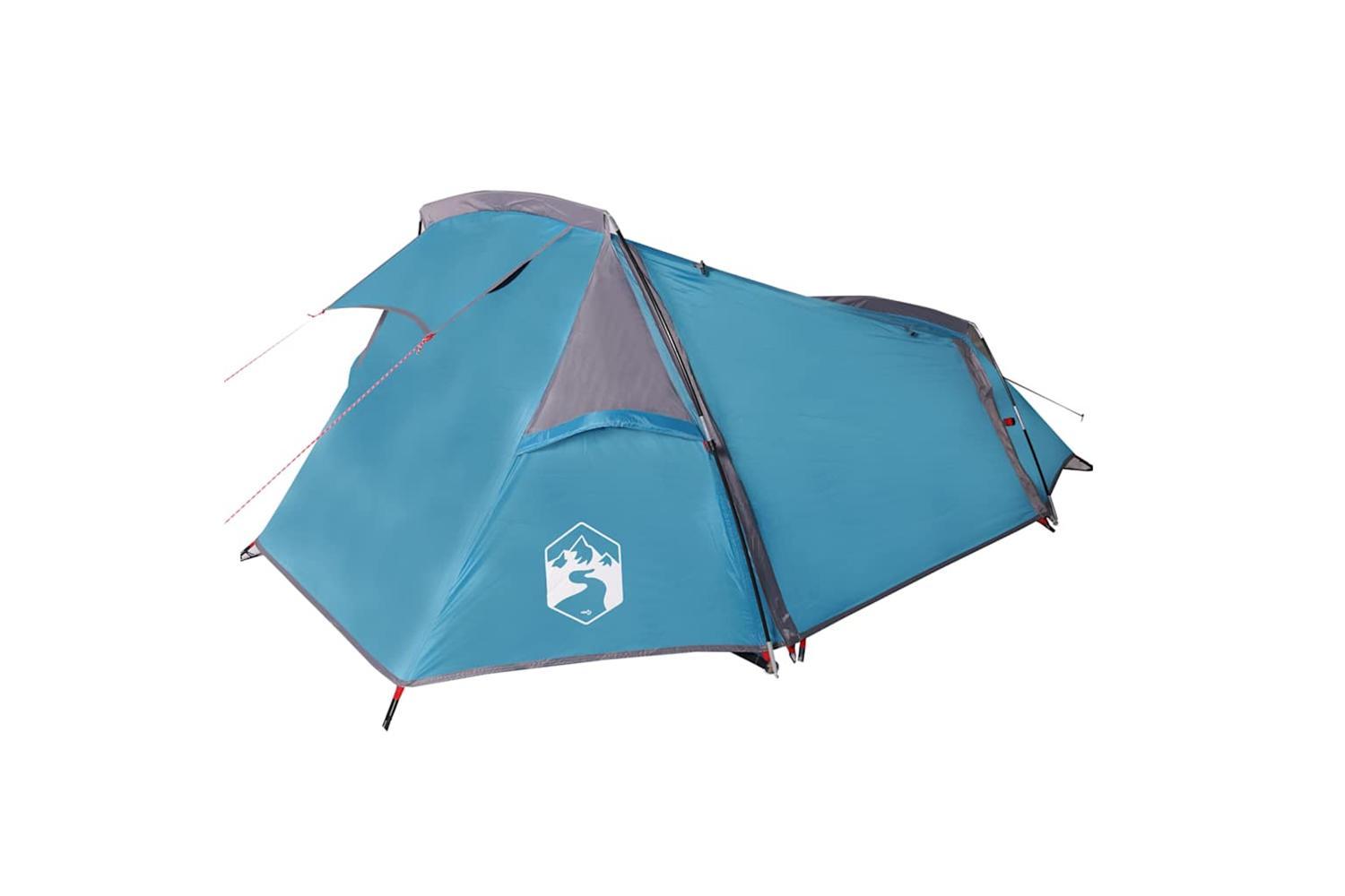 Vidaxl Camping Tent Tunnel 2-person Blue Waterproof-6
