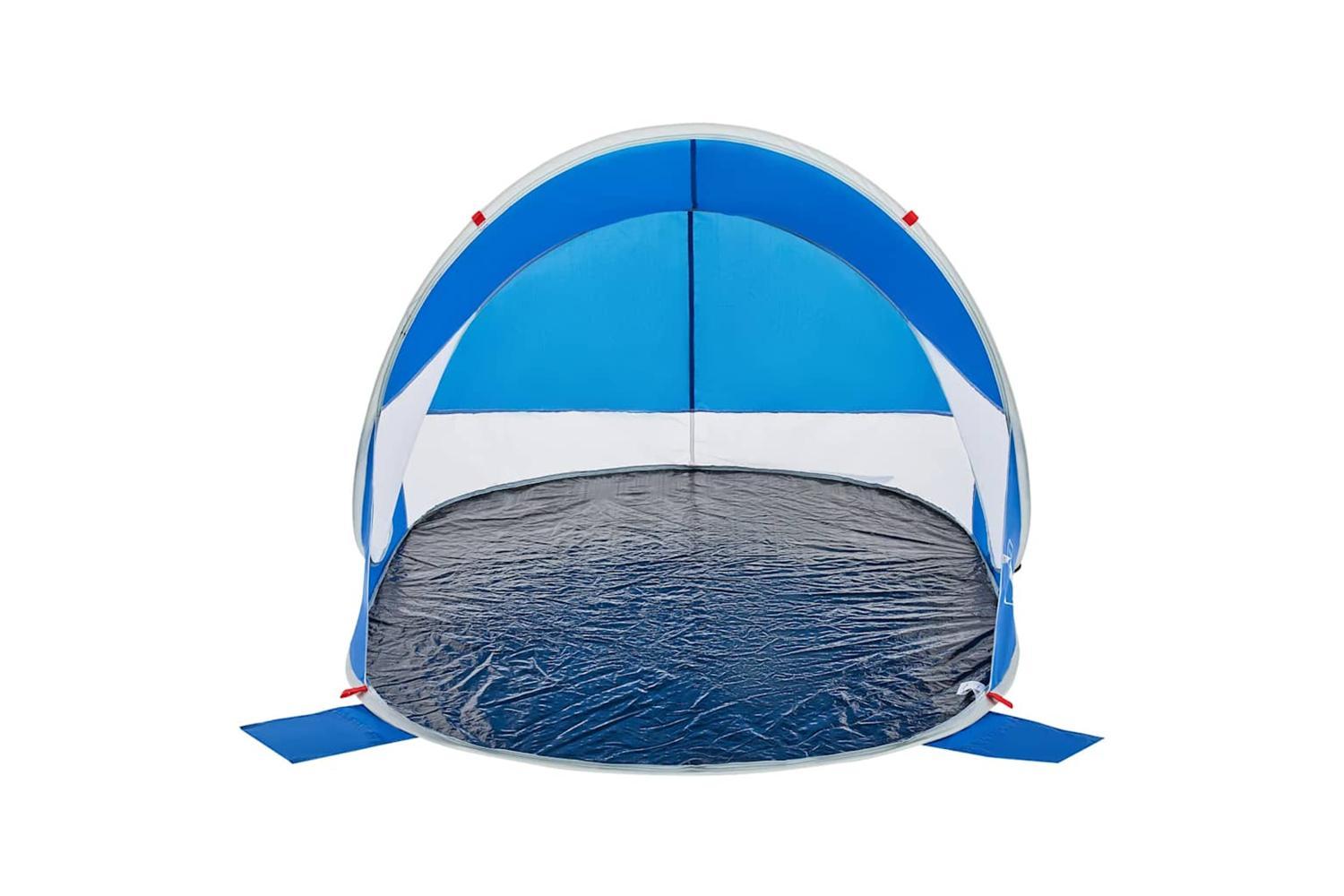 Vidaxl Beach Tent Azure Blue Pop-up Waterproof-5