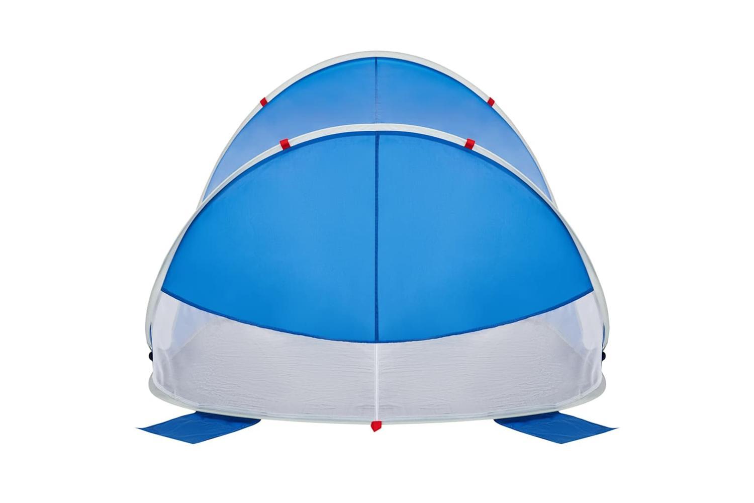 Vidaxl Beach Tent Azure Blue Pop-up Waterproof-7