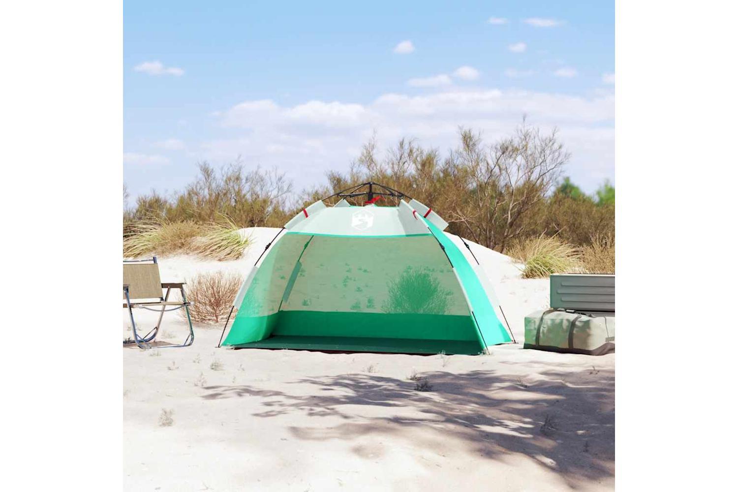 Vidaxl Beach Tent 2-person Sea Green Quick Release Waterproof-3