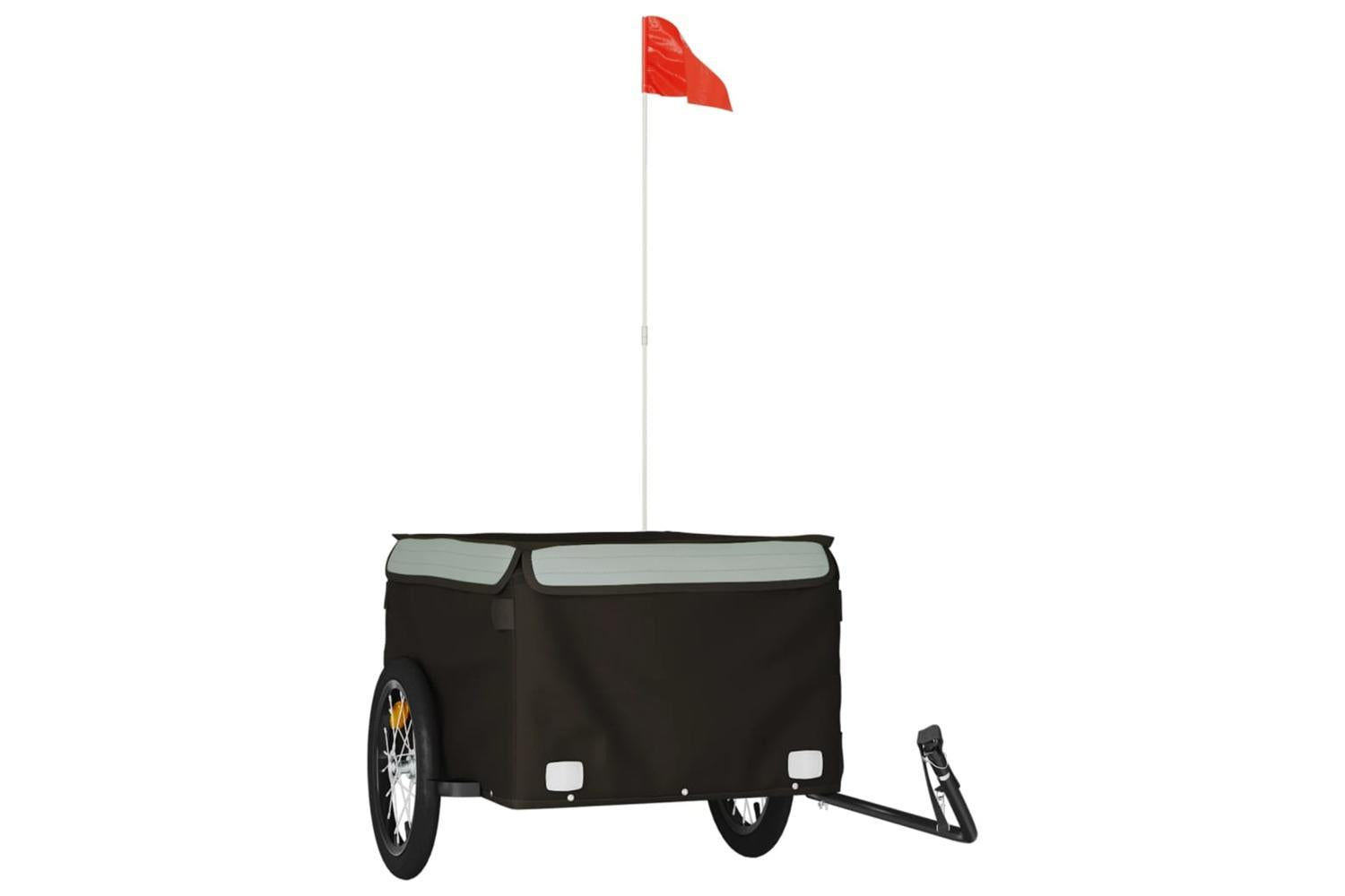 Vidaxl Bike Trailer Black And Grey 45 Kg Iron-2