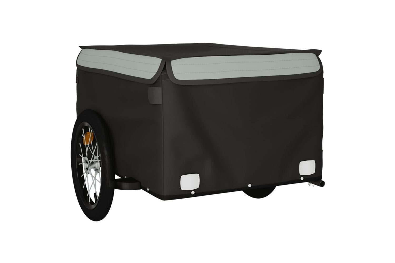 Vidaxl Bike Trailer Black And Grey 45 Kg Iron-4