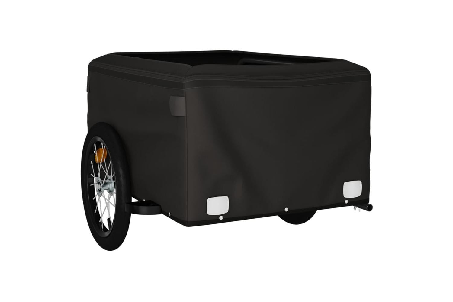 Vidaxl Bike Trailer Black And Grey 45 Kg Iron-8