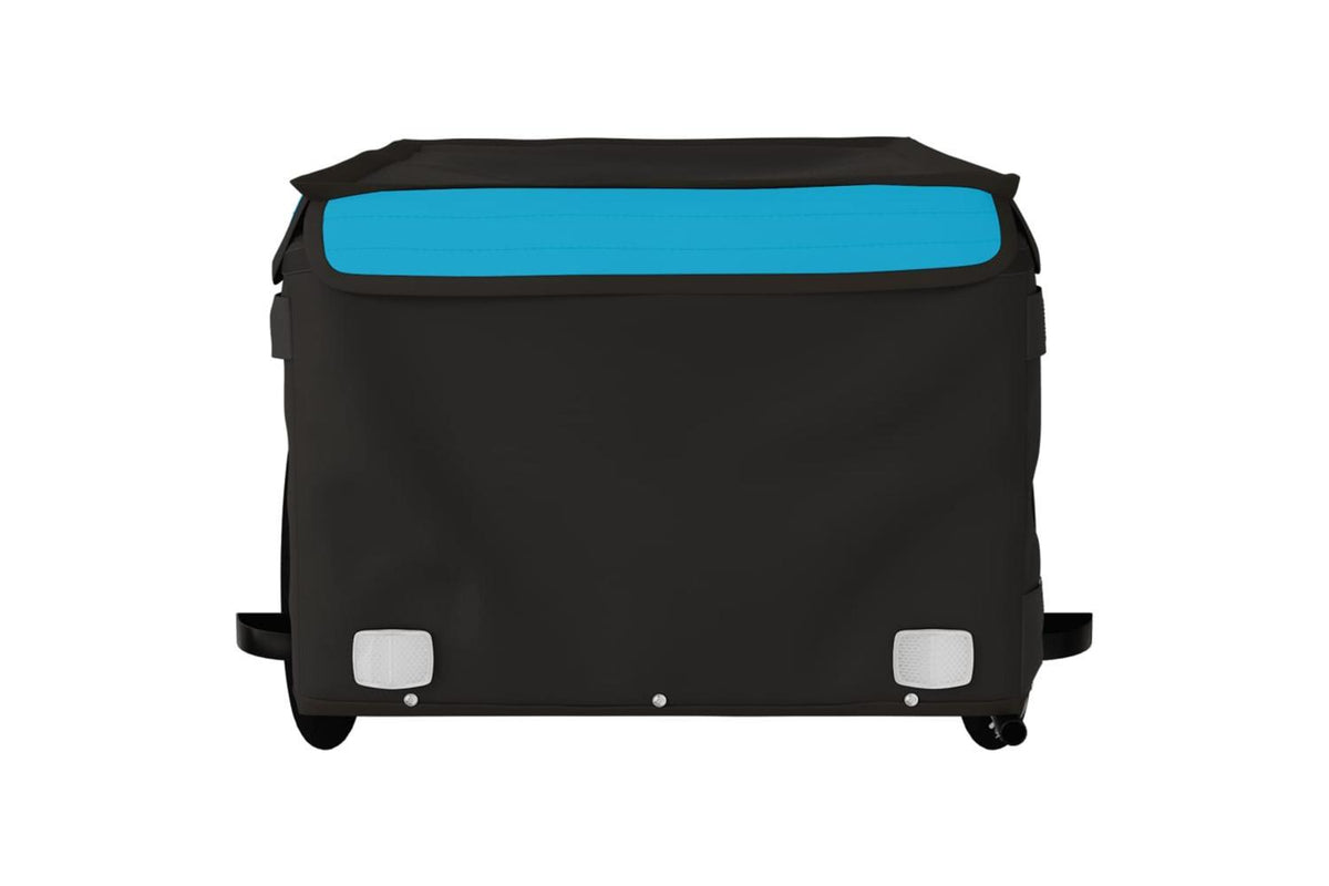 Vidaxl Bike Trailer Black And Blue 45 Kg Iron-5
