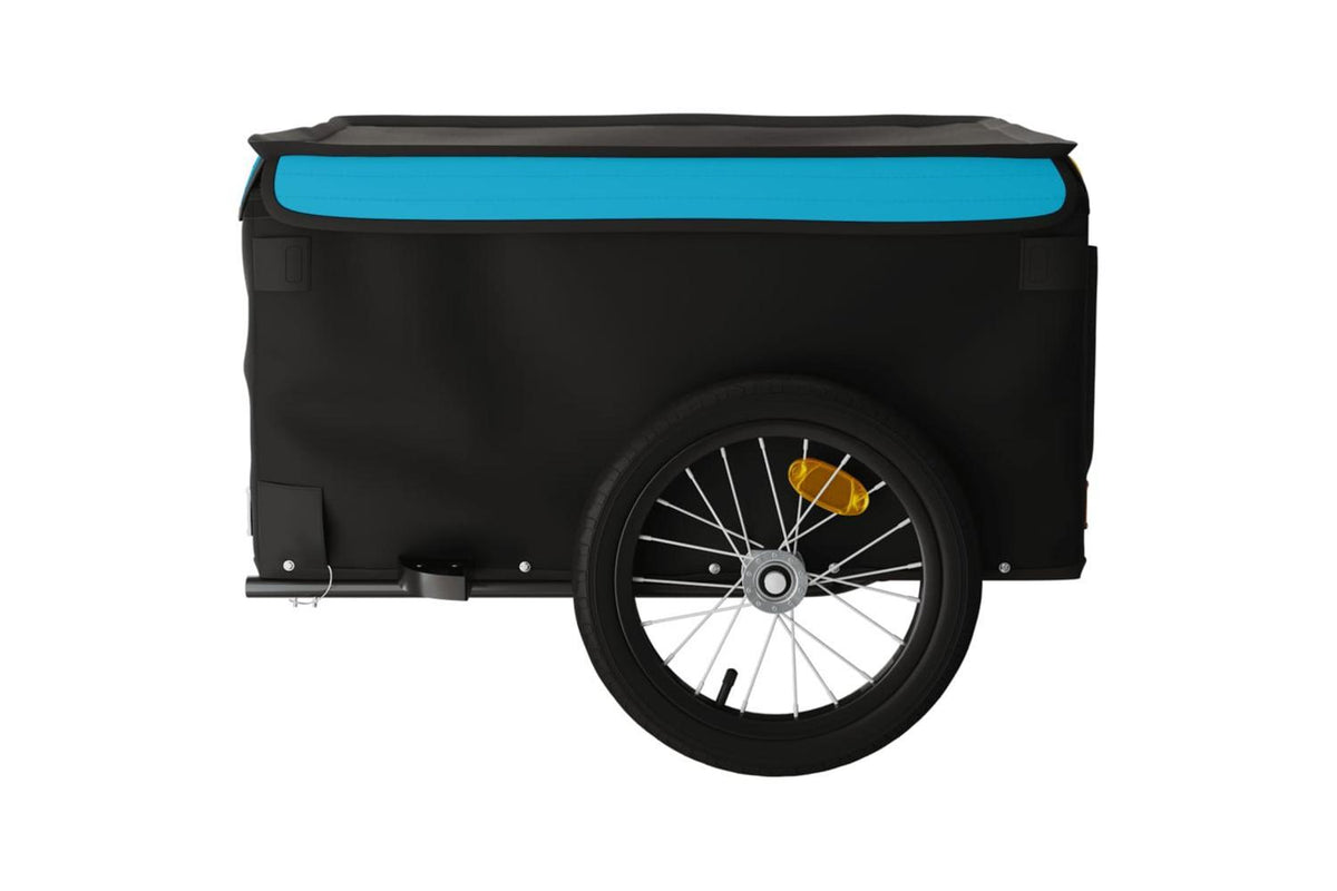Vidaxl Bike Trailer Black And Blue 45 Kg Iron-6