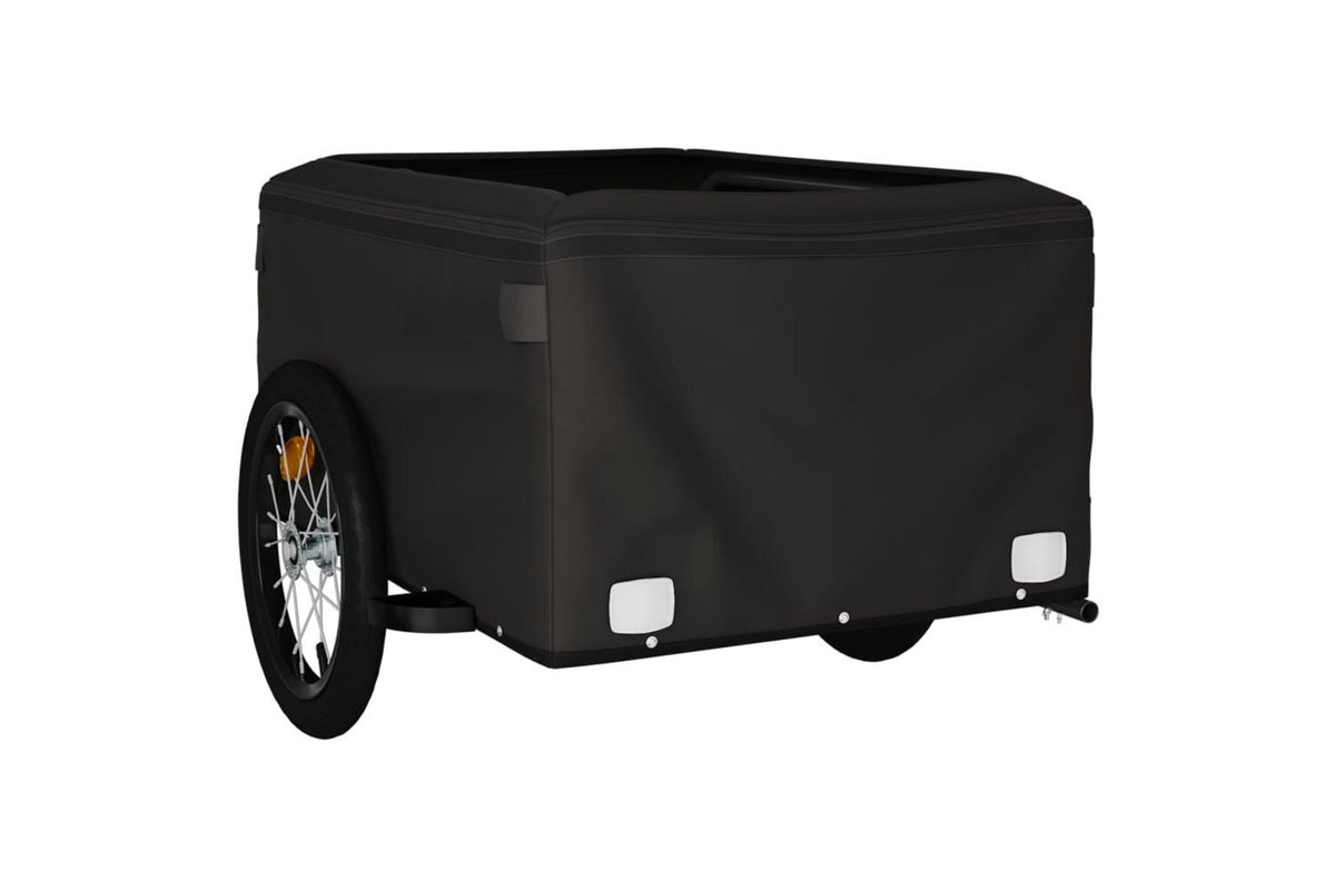 Vidaxl Bike Trailer Black And Blue 45 Kg Iron-8