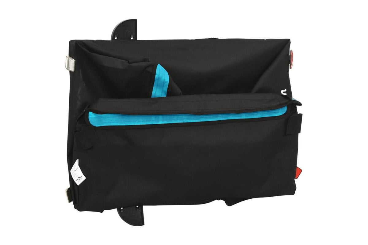 Vidaxl Bike Trailer Black And Blue 45 Kg Iron-9