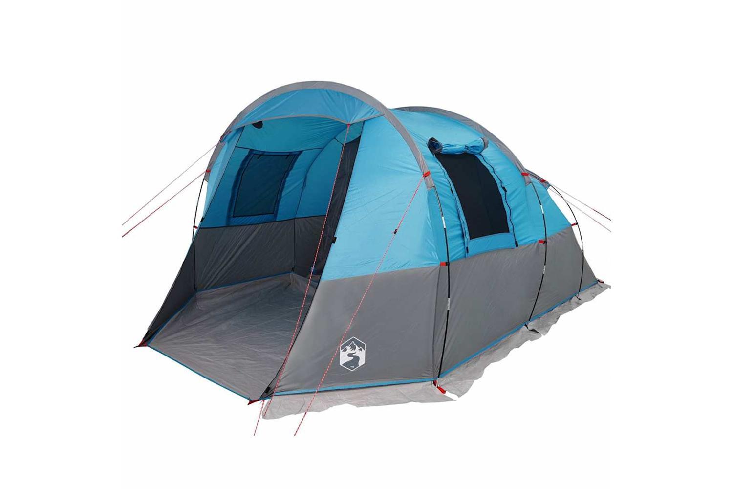 Vidaxl Camping Tent Tunnel 4-person Blue Waterproof-2