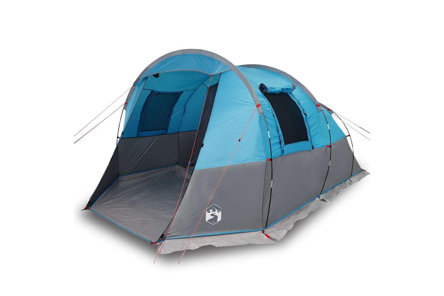 Vidaxl Camping Tent Tunnel 4-person Blue Waterproof-4