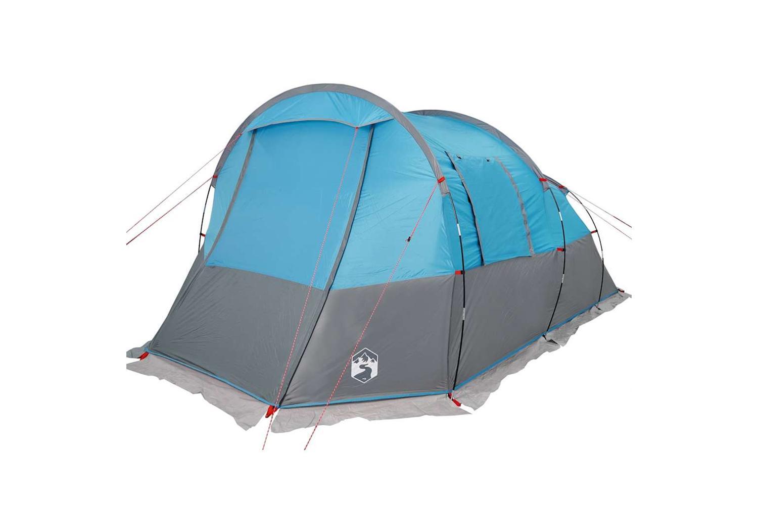 Vidaxl Camping Tent Tunnel 4-person Blue Waterproof-5