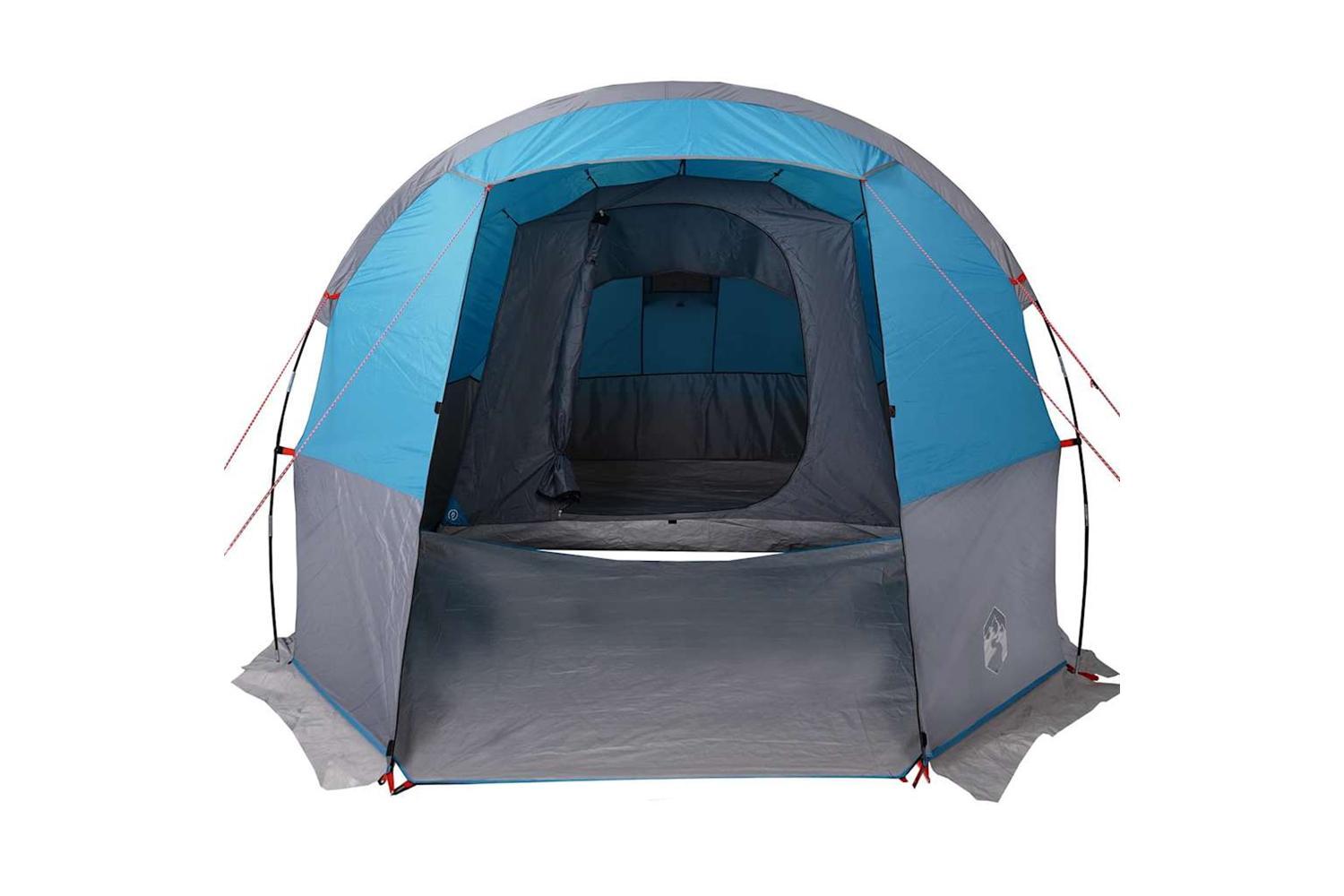 Vidaxl Camping Tent Tunnel 4-person Blue Waterproof-6