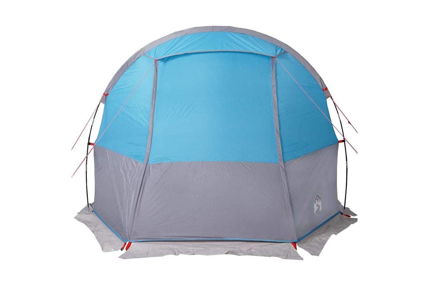 Vidaxl Camping Tent Tunnel 4-person Blue Waterproof-7