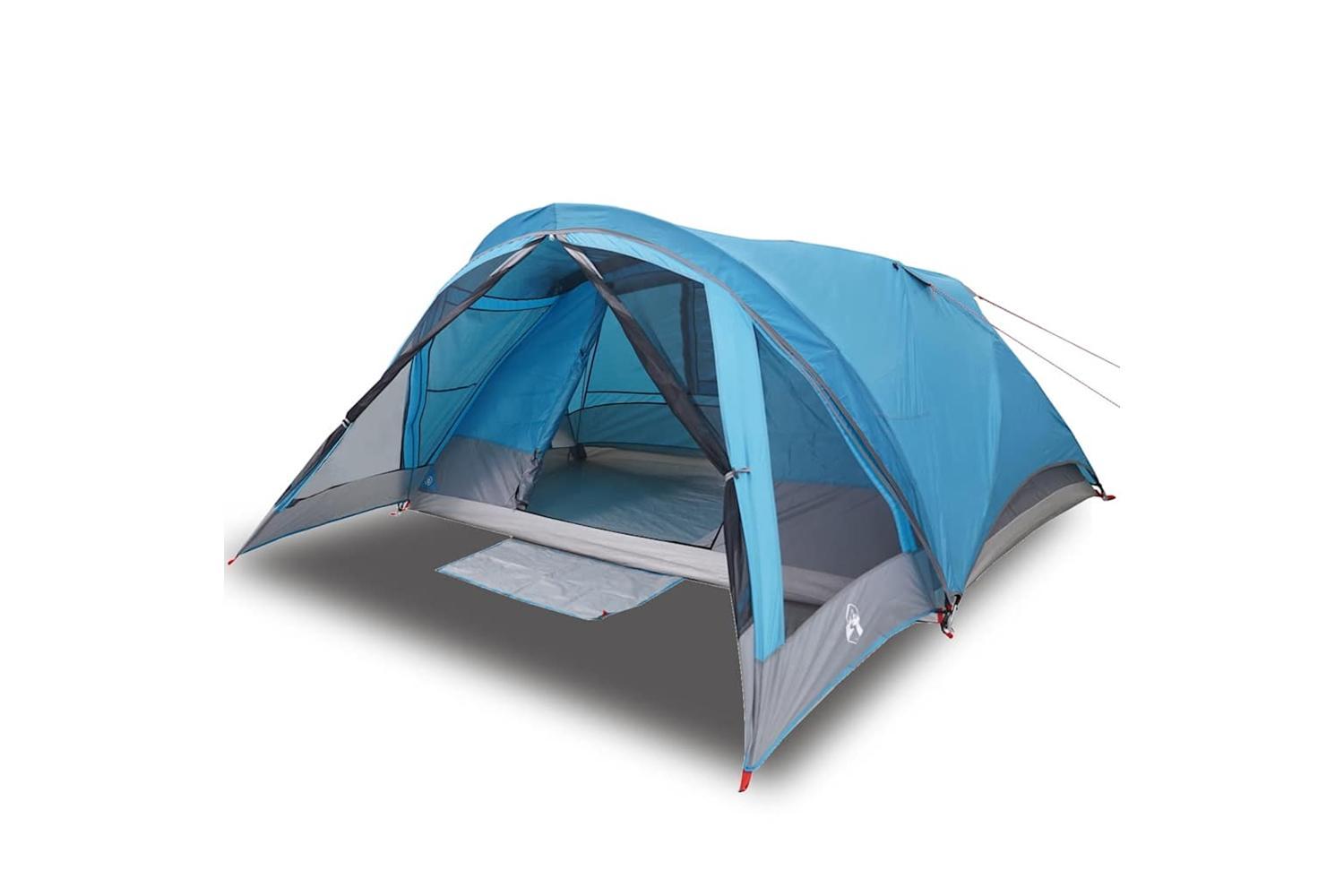 Vidaxl Camping Tent Cabin 4-person Blue Waterproof-2