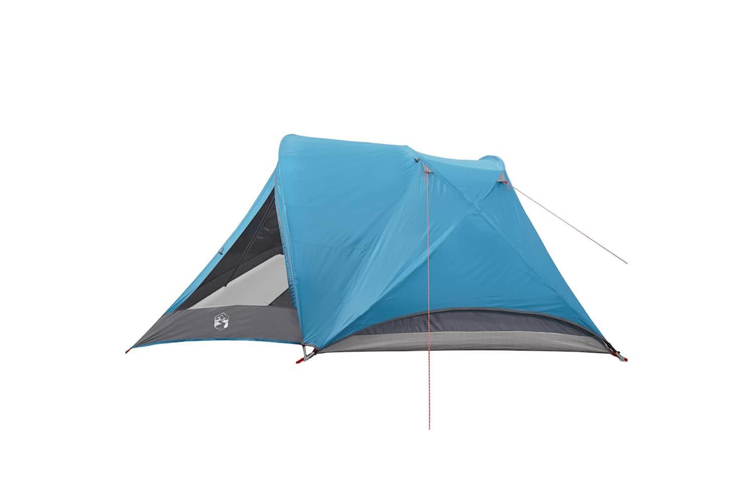 Vidaxl Camping Tent Cabin 4-person Blue Waterproof-9