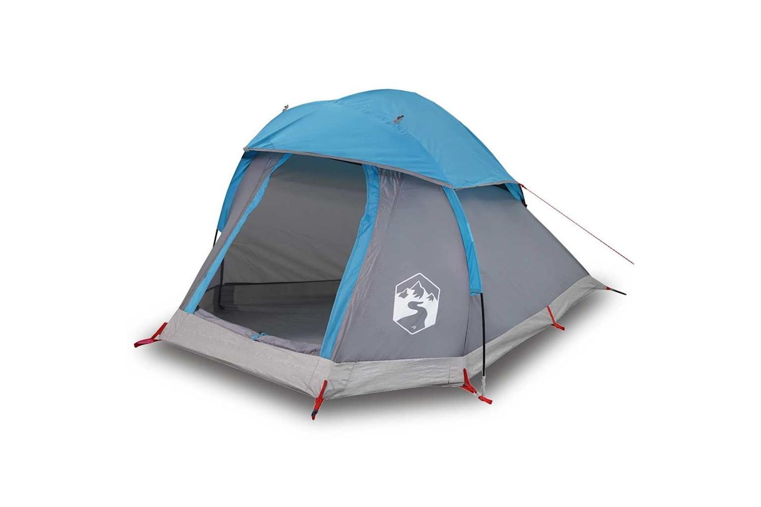 Vidaxl Camping Tent Dome 1-person Blue Waterproof-2
