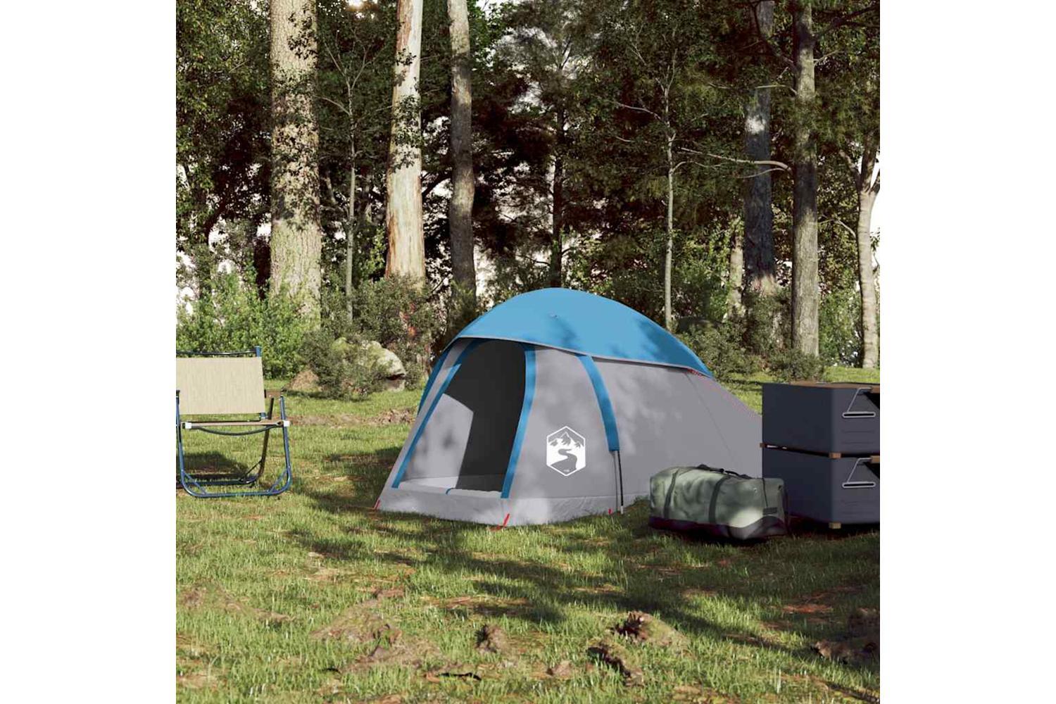 Vidaxl Camping Tent Dome 1-person Blue Waterproof-3