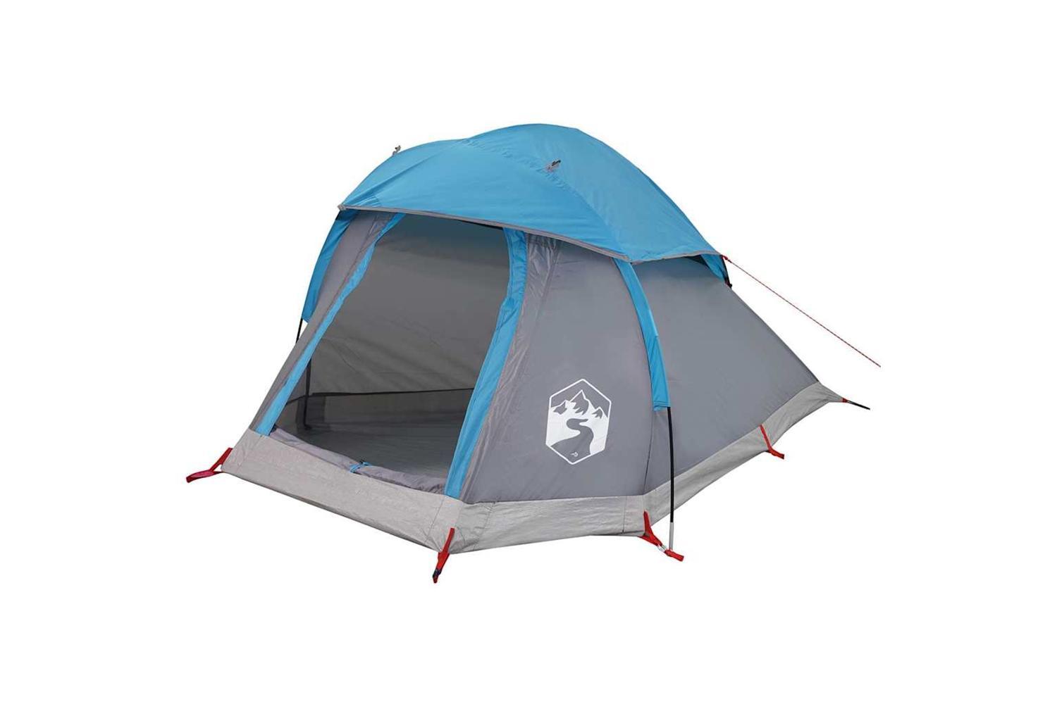 Vidaxl Camping Tent Dome 1-person Blue Waterproof-4
