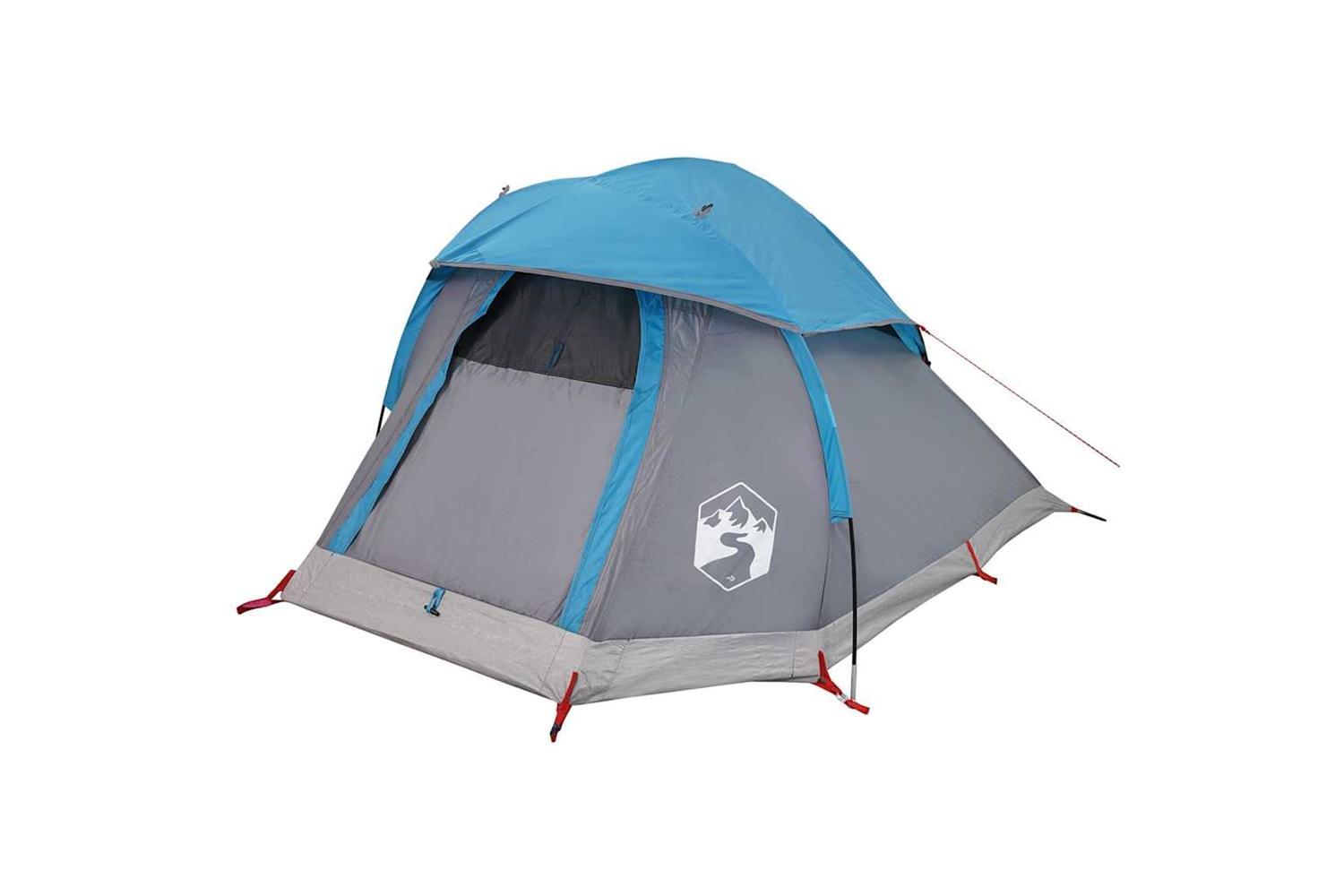 Vidaxl Camping Tent Dome 1-person Blue Waterproof-5