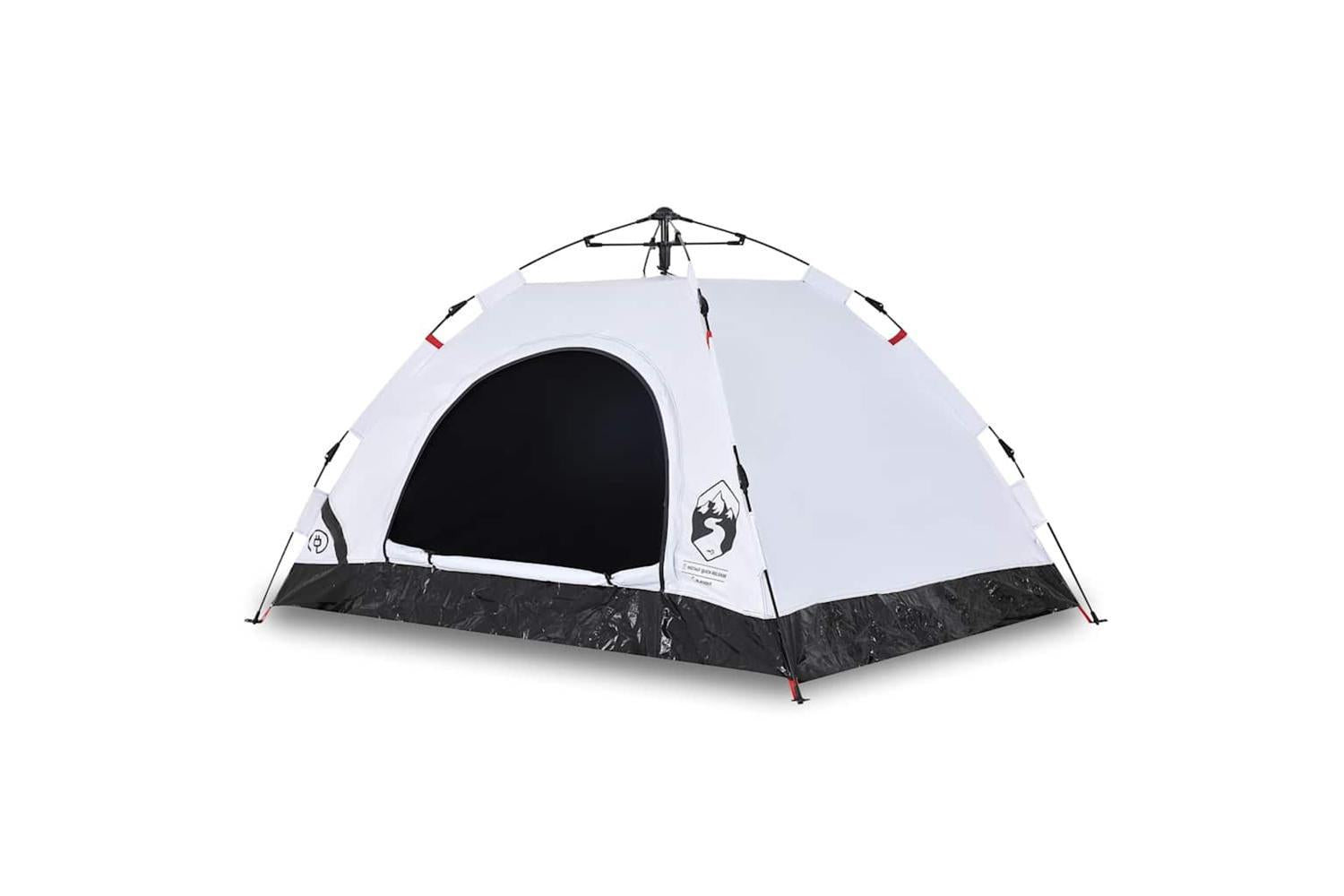 Vidaxl Camping Tent 3-person White Blackout Fabric Quick Release-2