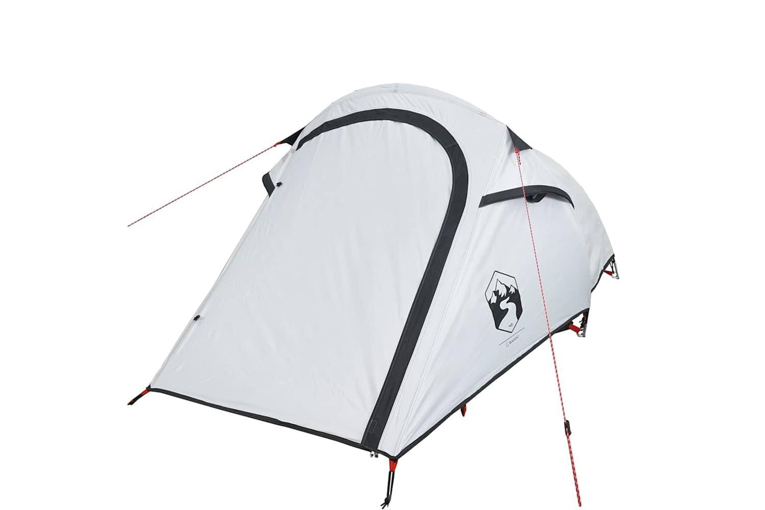 Vidaxl Camping Tent Tunnel 2-person White Blackout Fabric Waterproof-5
