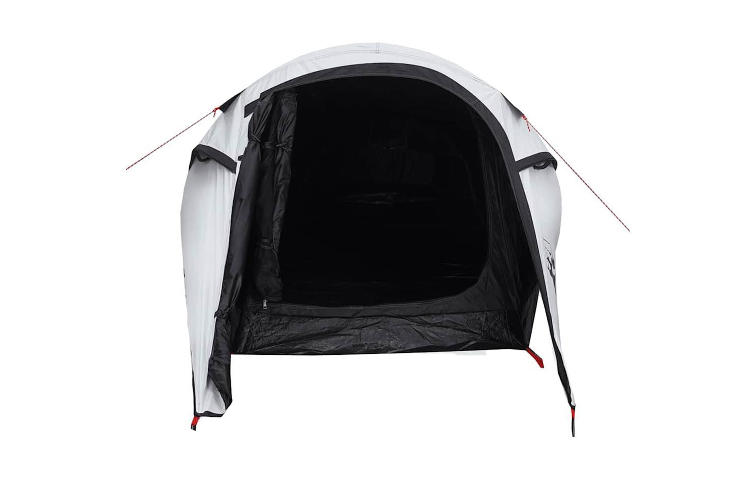Vidaxl Camping Tent Tunnel 2-person White Blackout Fabric Waterproof-7