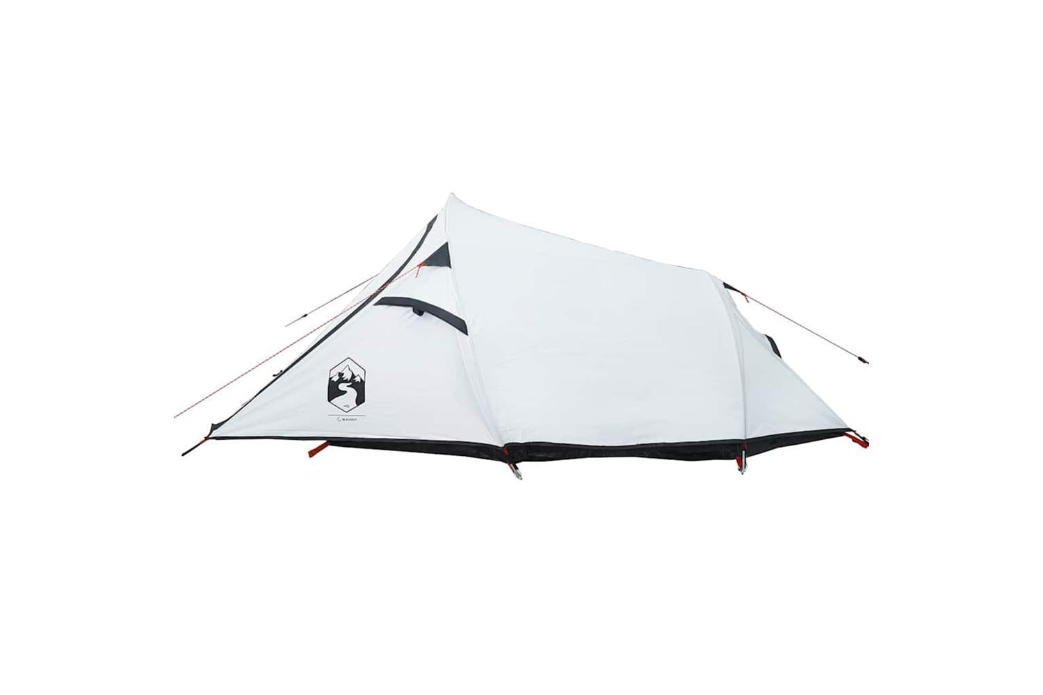 Vidaxl Camping Tent Tunnel 2-person White Blackout Fabric Waterproof-10