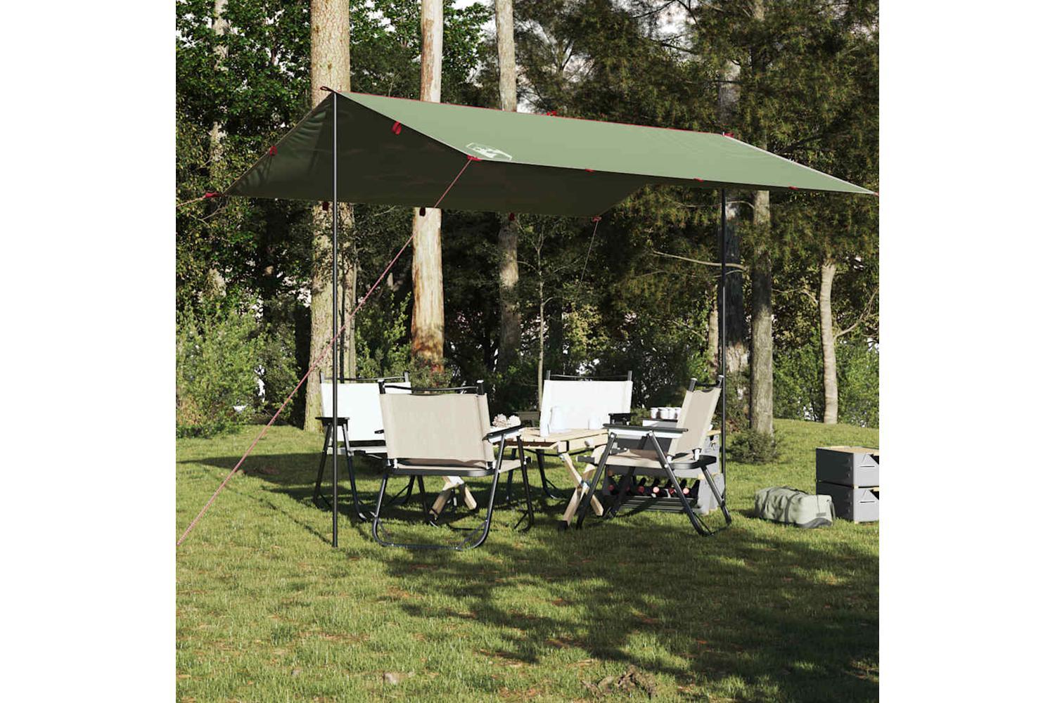 Vidaxl Camping Tarp Green 360x294 Cm Waterproof-3