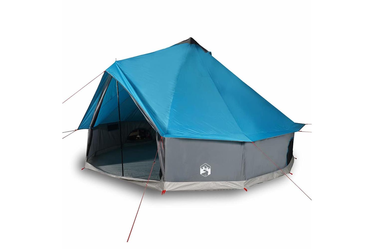 Vidaxl Family Tent Tipi 10-person Blue Waterproof-4