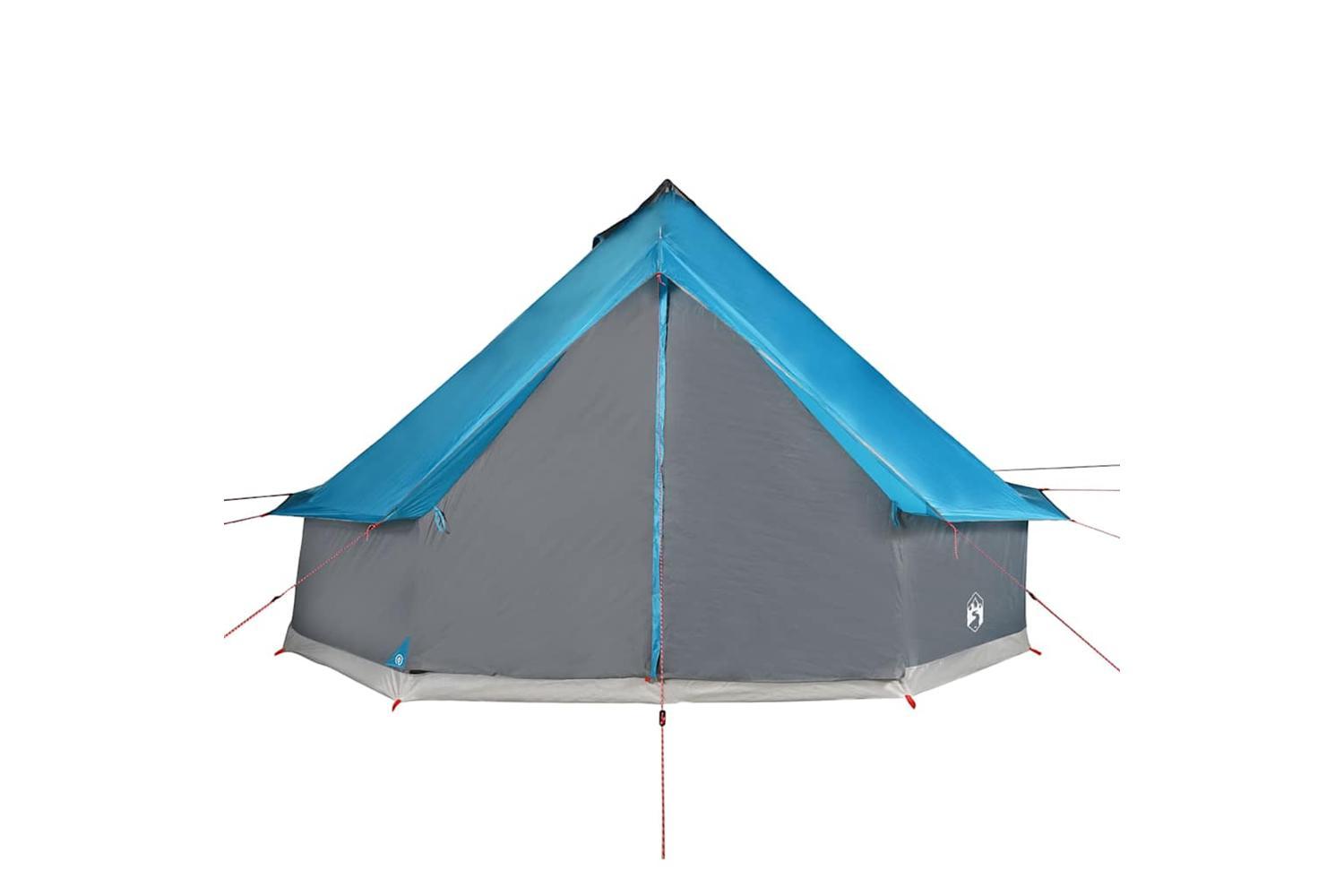 Vidaxl Family Tent Tipi 10-person Blue Waterproof-6
