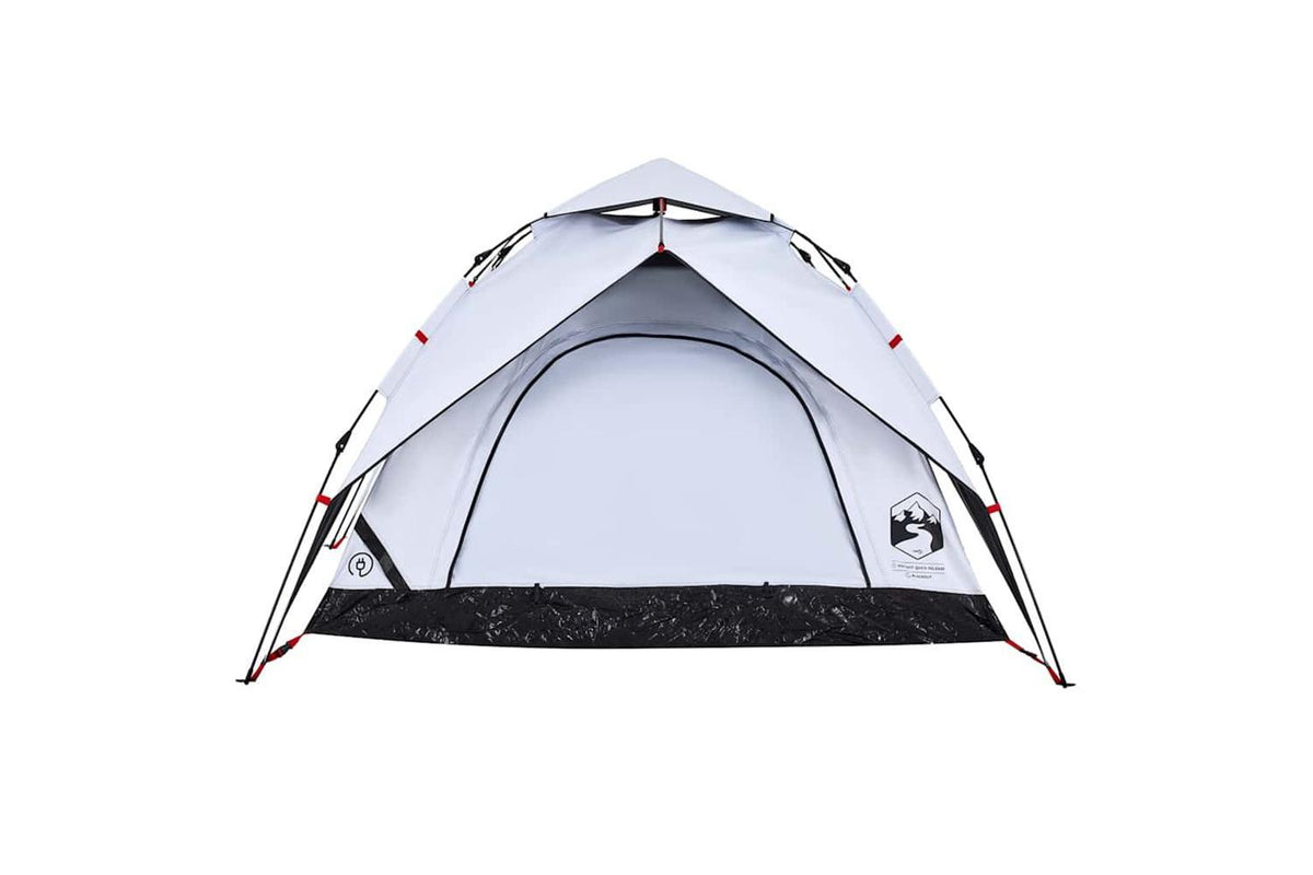 Vidaxl Camping Tent Dome 3-person White Blackout Fabric Quick Release-6