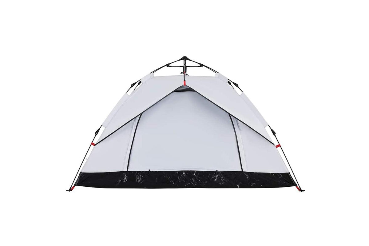 Vidaxl Camping Tent Dome 3-person White Blackout Fabric Quick Release-8