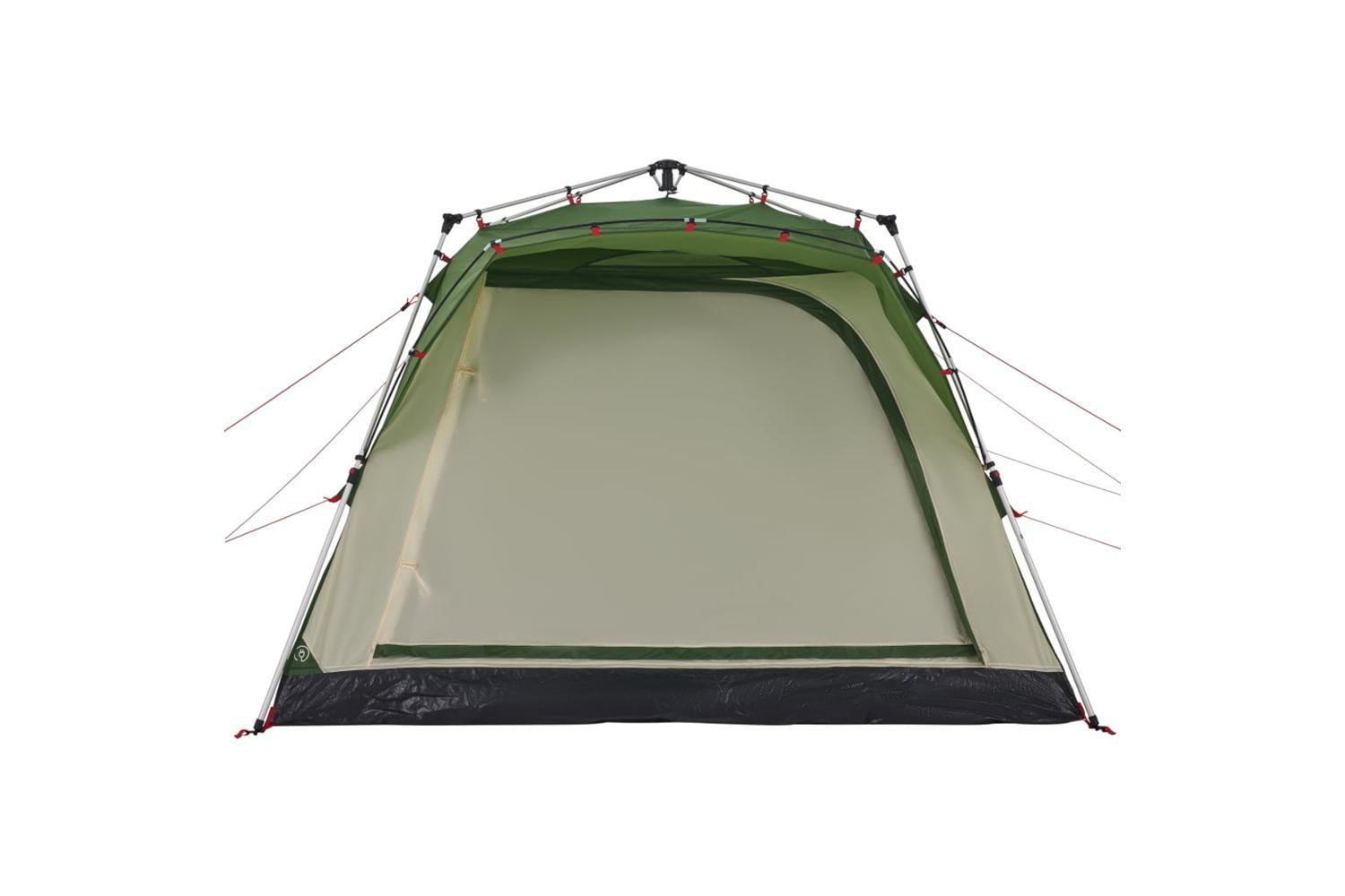 Vidaxl Camping Tent Cabin 4-person Green Quick Release-5