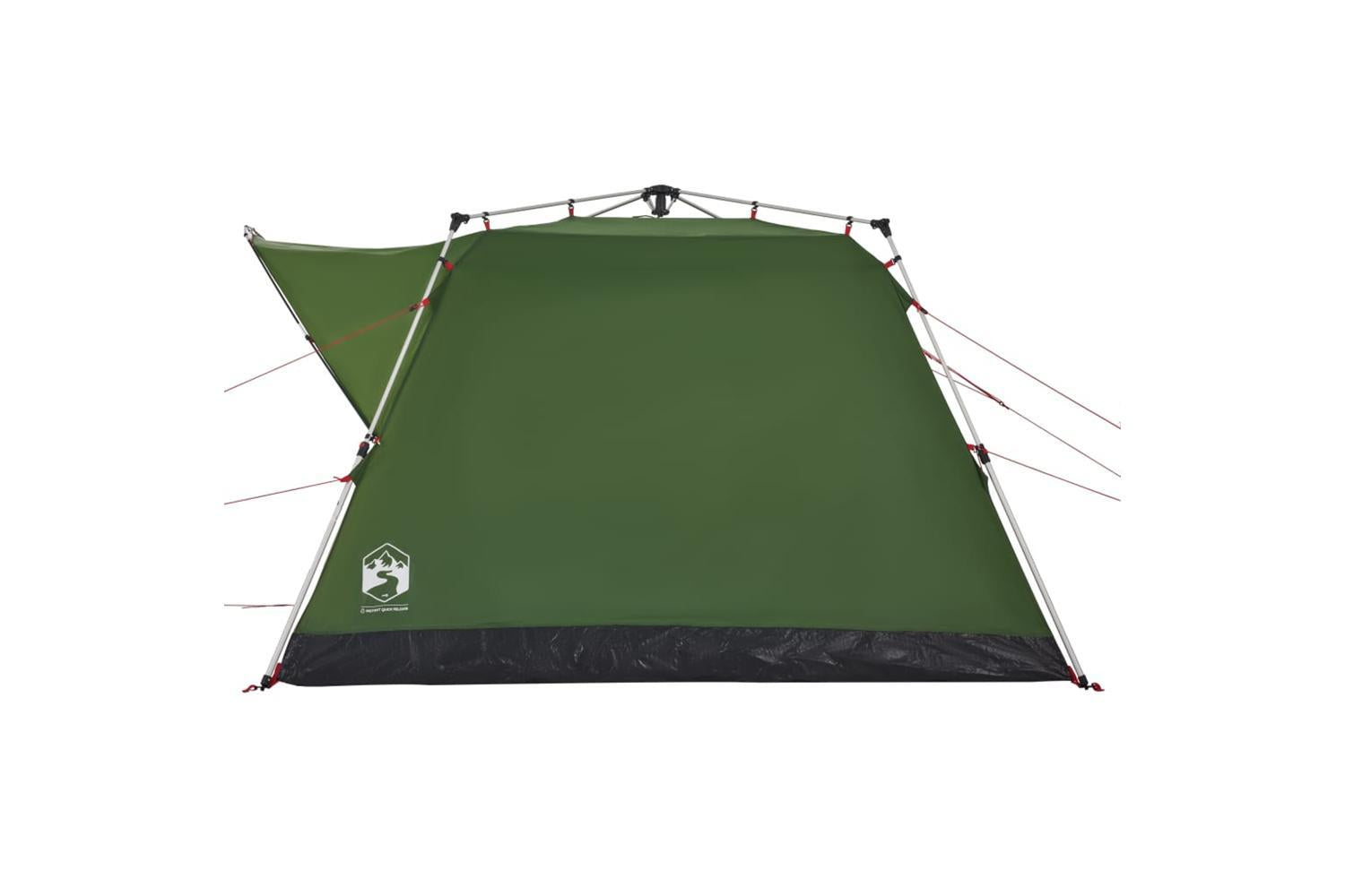 Vidaxl Camping Tent Cabin 4-person Green Quick Release-7