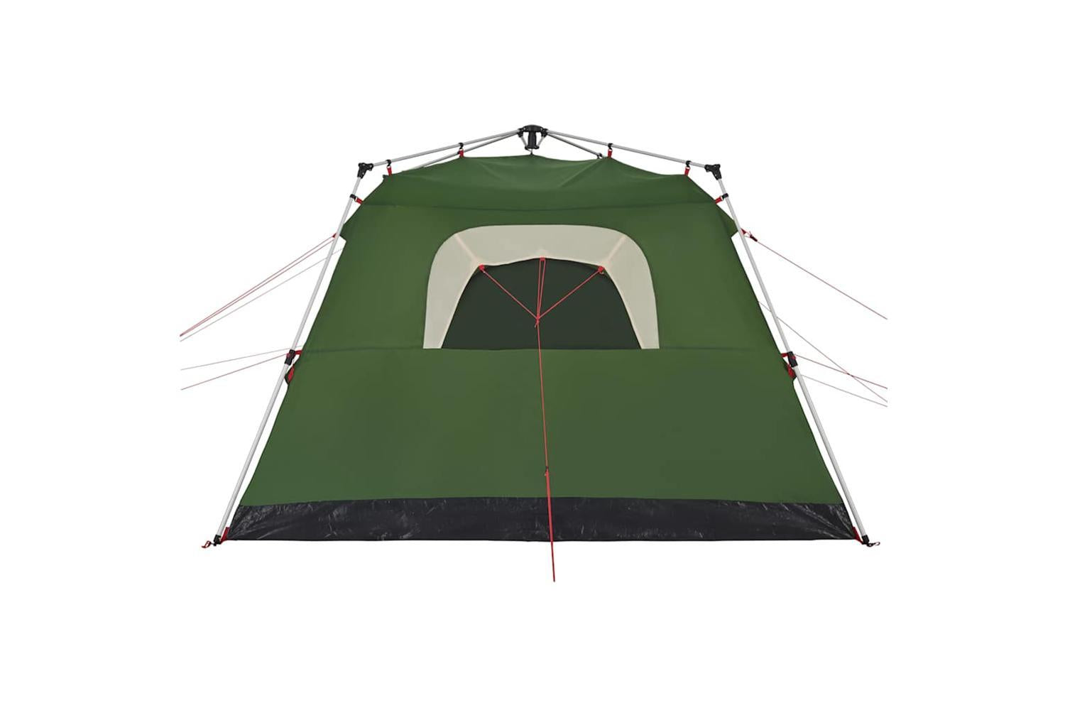 Vidaxl Camping Tent Cabin 4-person Green Quick Release-8