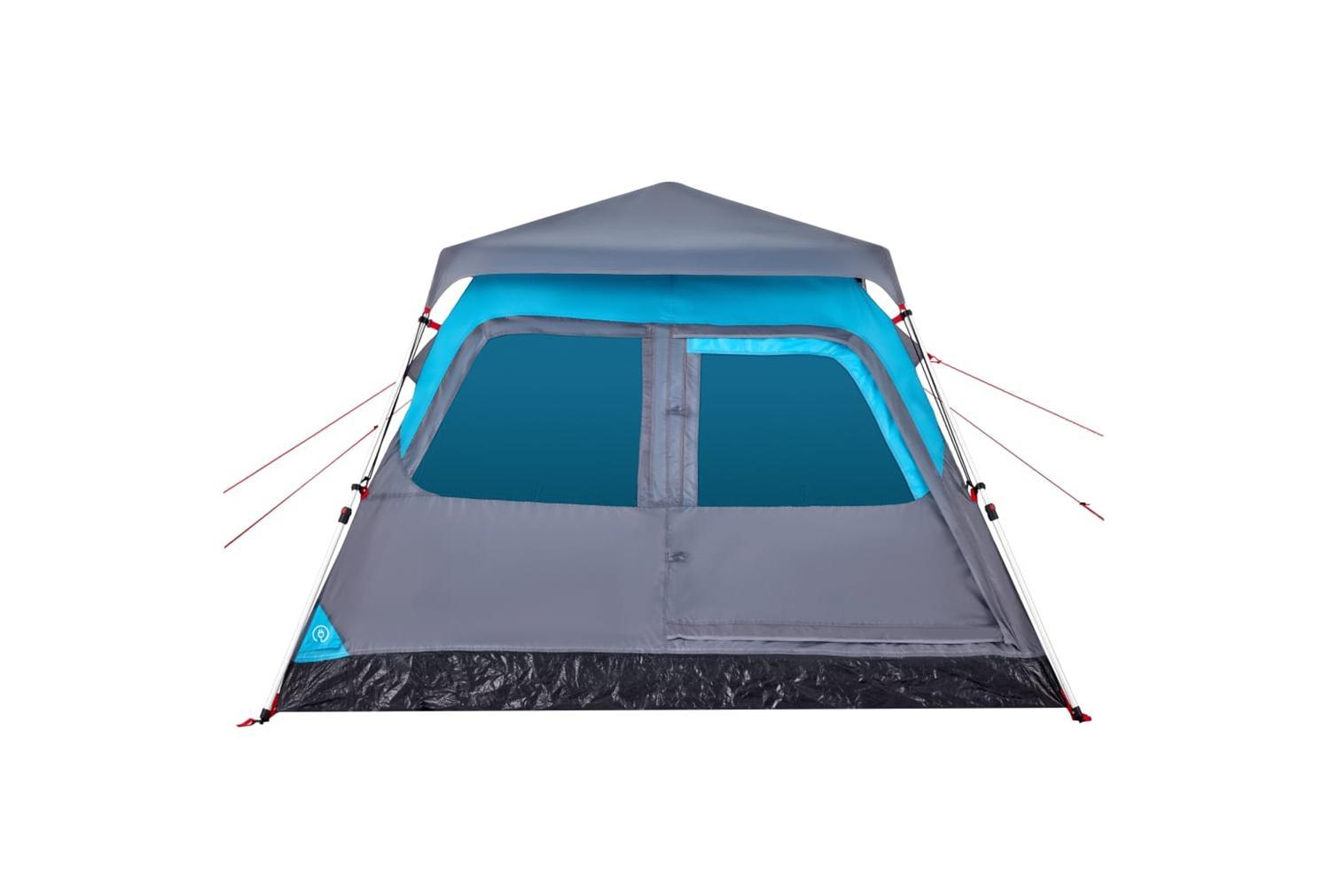 Vidaxl Camping Tent Dome 4-person Blue Quick Release-6