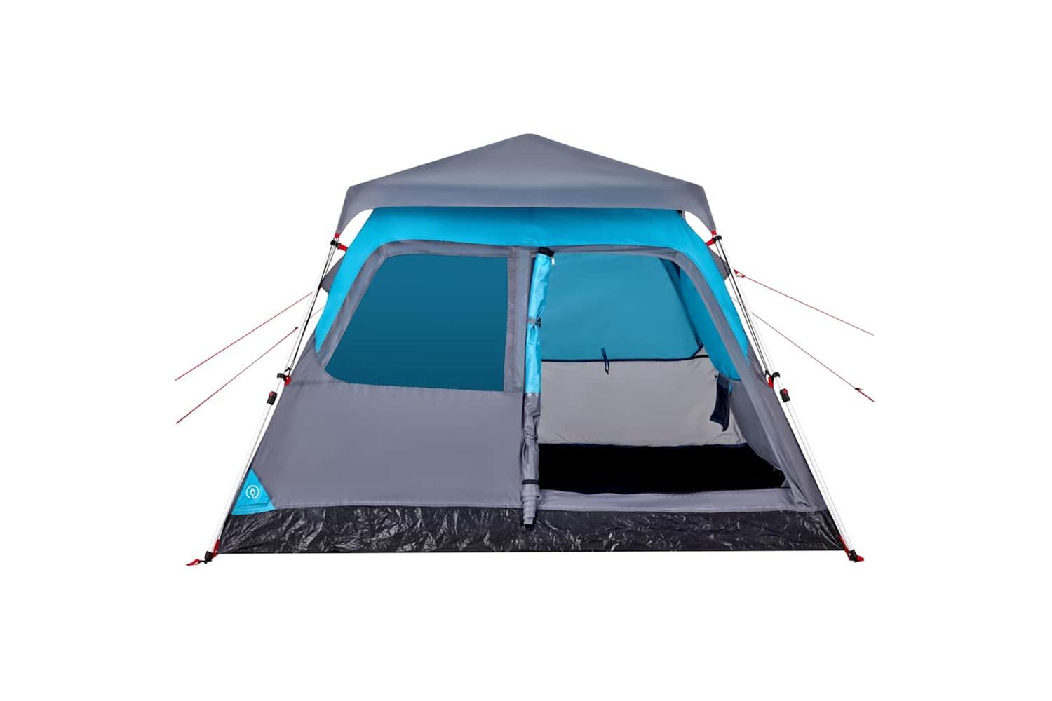 Vidaxl Camping Tent Dome 4-person Blue Quick Release-7