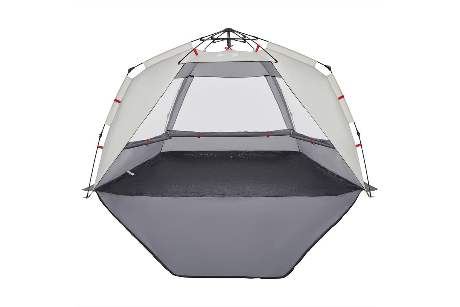 Vidaxl Beach Tent 3-person Grey Quick Release Waterproof-8