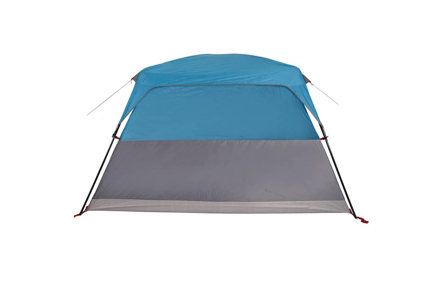 Vidaxl Camping Tent Cabin 4-person Blue Waterproof-9