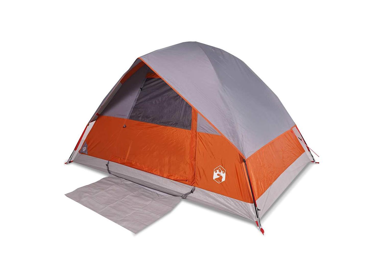 Vidaxl Camping Tent Dome 2-person Orange Waterproof-2