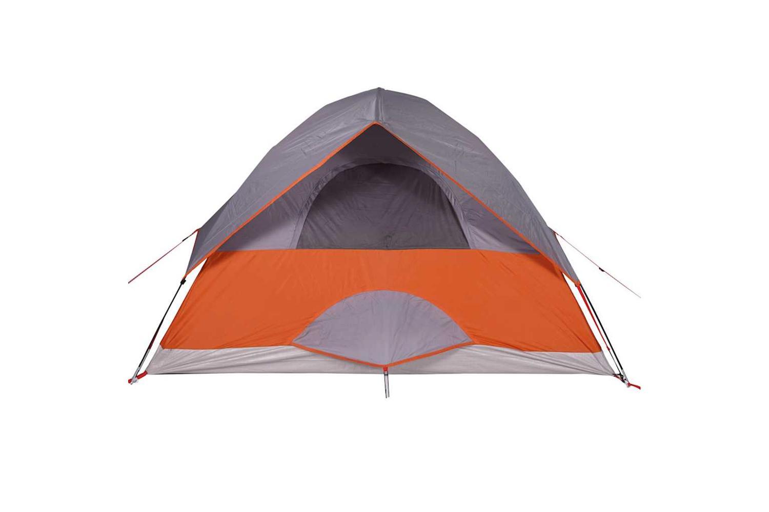 Vidaxl Camping Tent Dome 2-person Orange Waterproof-10