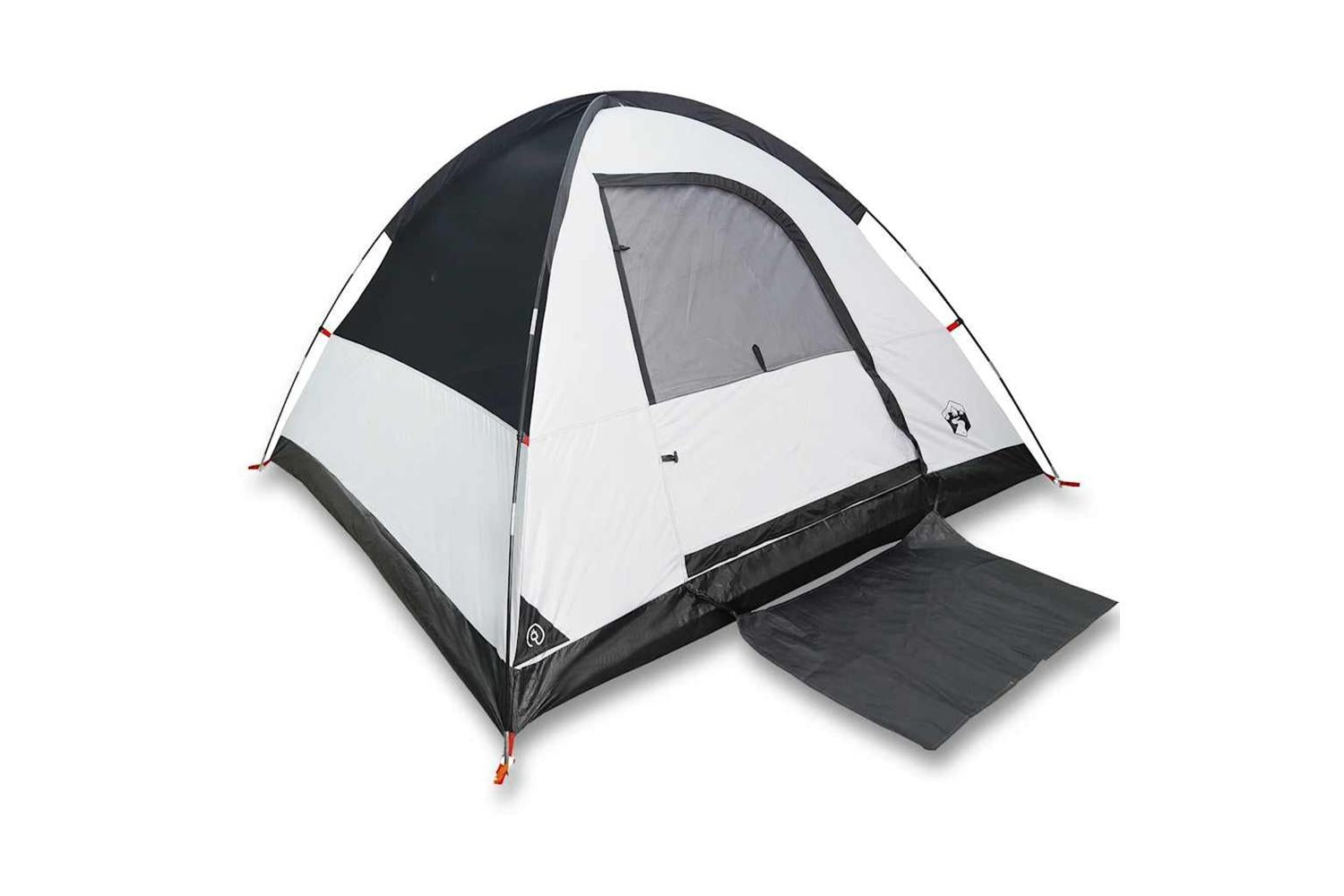 Vidaxl Camping Tent Dome 3-person White Blackout Fabric Waterproof-2