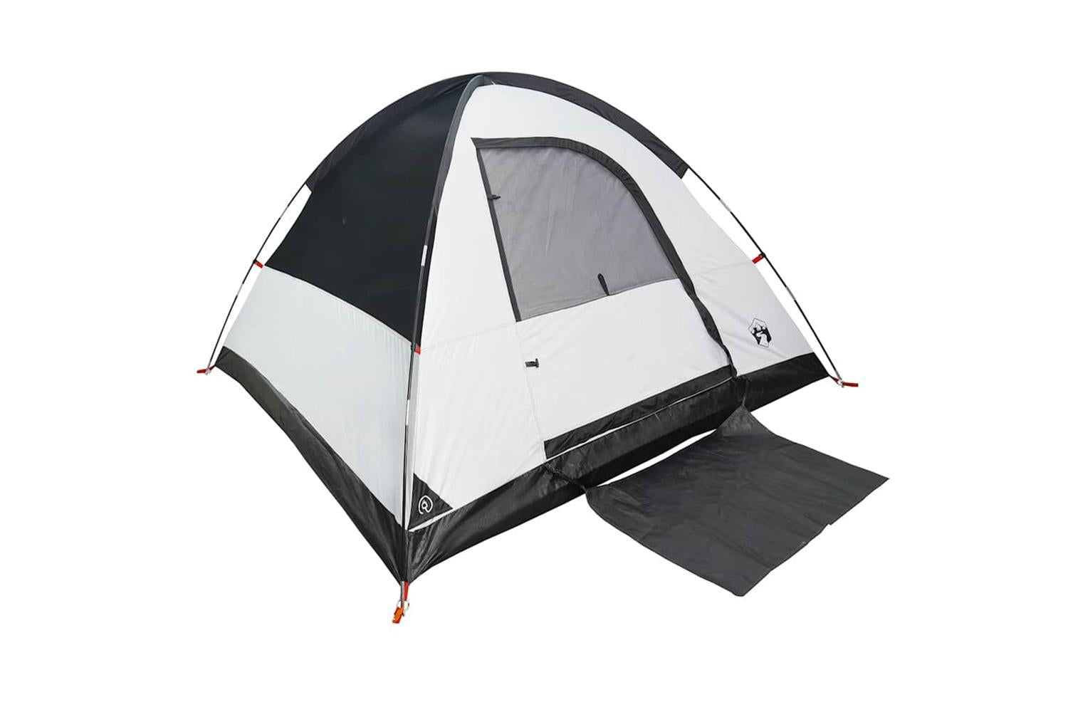 Vidaxl Camping Tent Dome 3-person White Blackout Fabric Waterproof-3