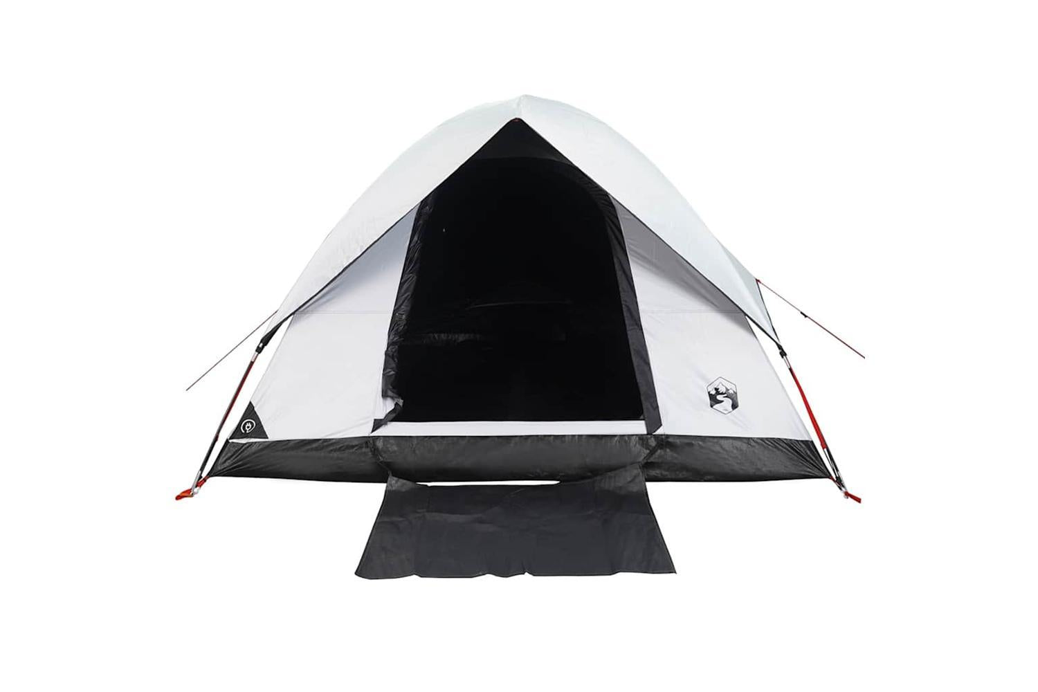 Vidaxl Camping Tent Dome 3-person White Blackout Fabric Waterproof-6