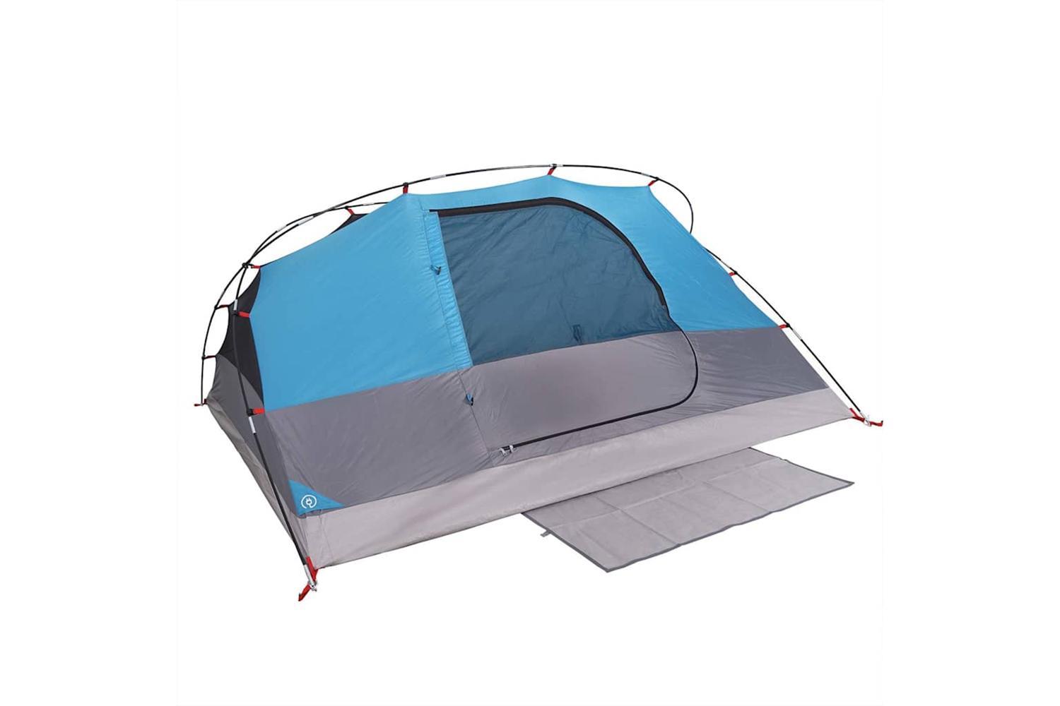 Vidaxl Camping Tent Dome 4-person Blue Waterproof-8